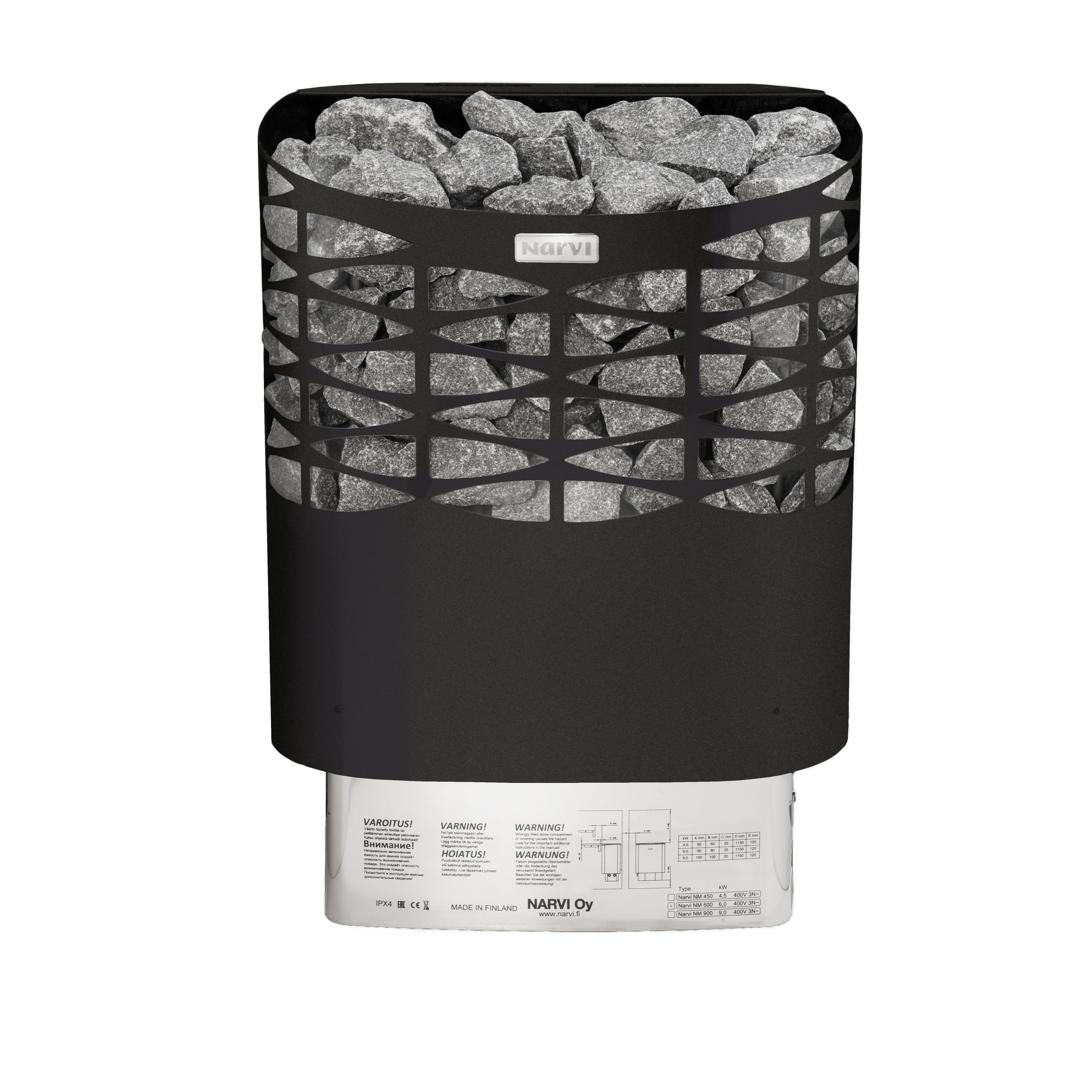 Bastuaggregat Narvi NSE 450 Svart